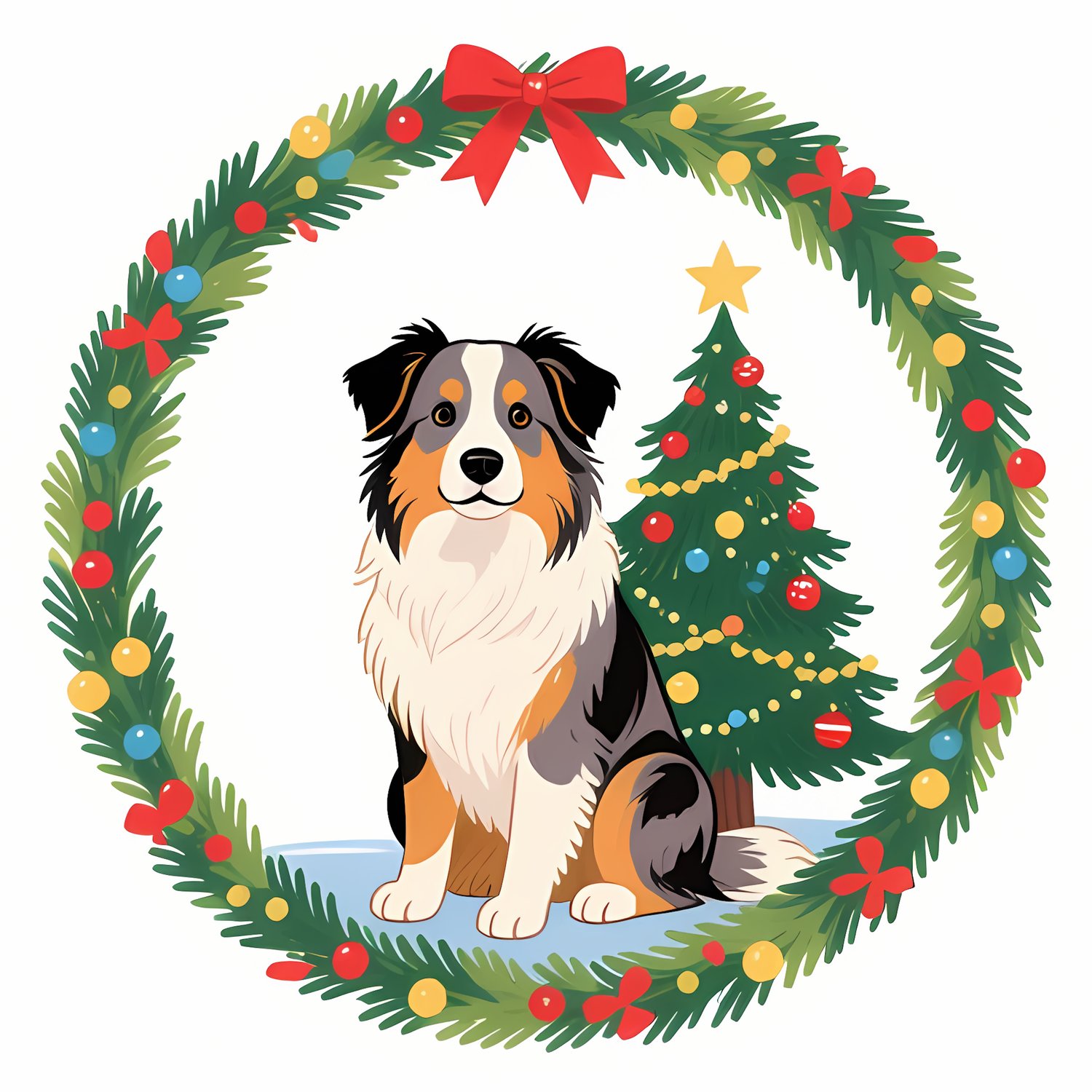 🐾20 Christmas Australian Shepherd Art | High-Resolution PNGs in Pop Art, Painterly, Illustration & Folk Art Styles  📦 What’s Included:  20 Files in total High Resolution: 300 DPI for professional quality Image Sizes: From 3072 px to 4608 px 🎨 Perfect For: