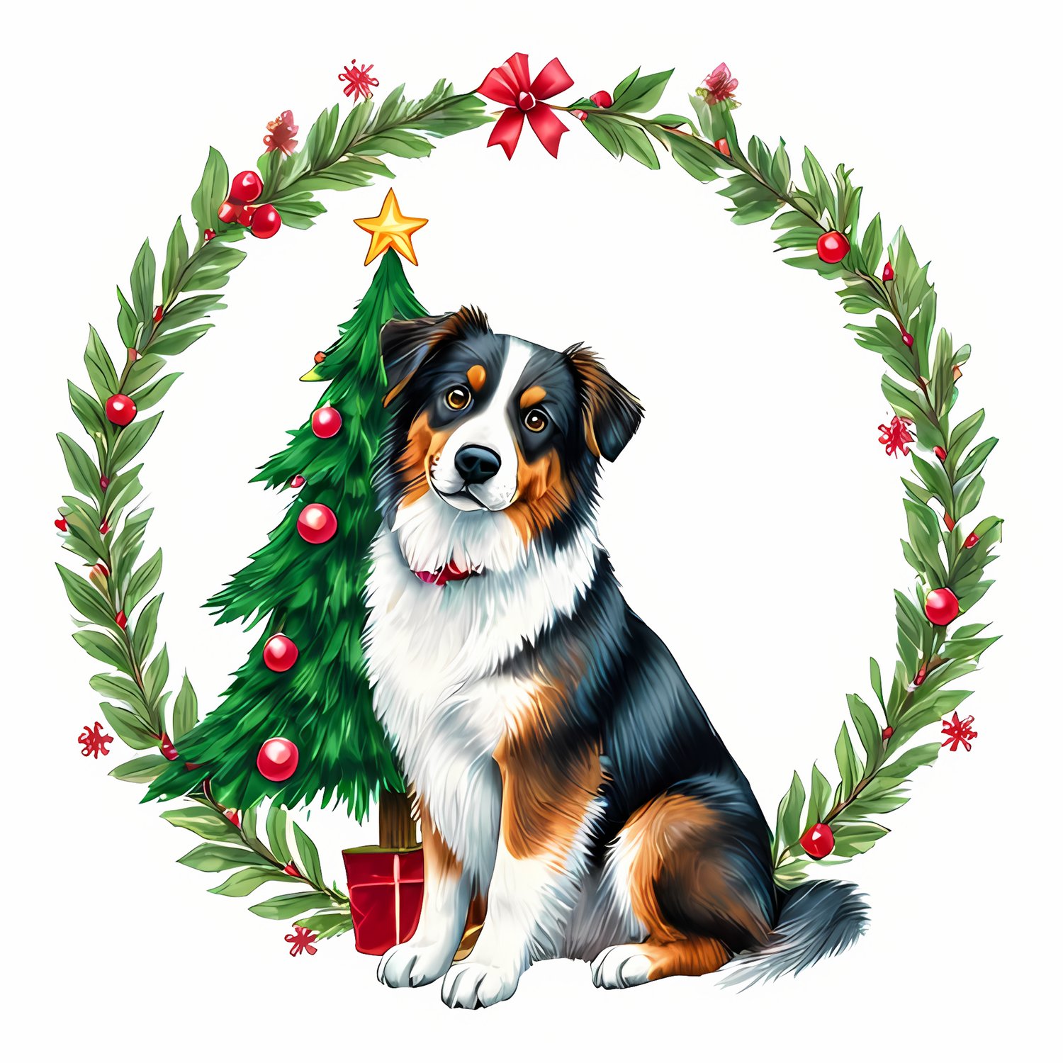 🐾20 Christmas Australian Shepherd Art | High-Resolution PNGs in Pop Art, Painterly, Illustration & Folk Art Styles  📦 What’s Included:  20 Files in total High Resolution: 300 DPI for professional quality Image Sizes: From 3072 px to 4608 px 🎨 Perfect For: