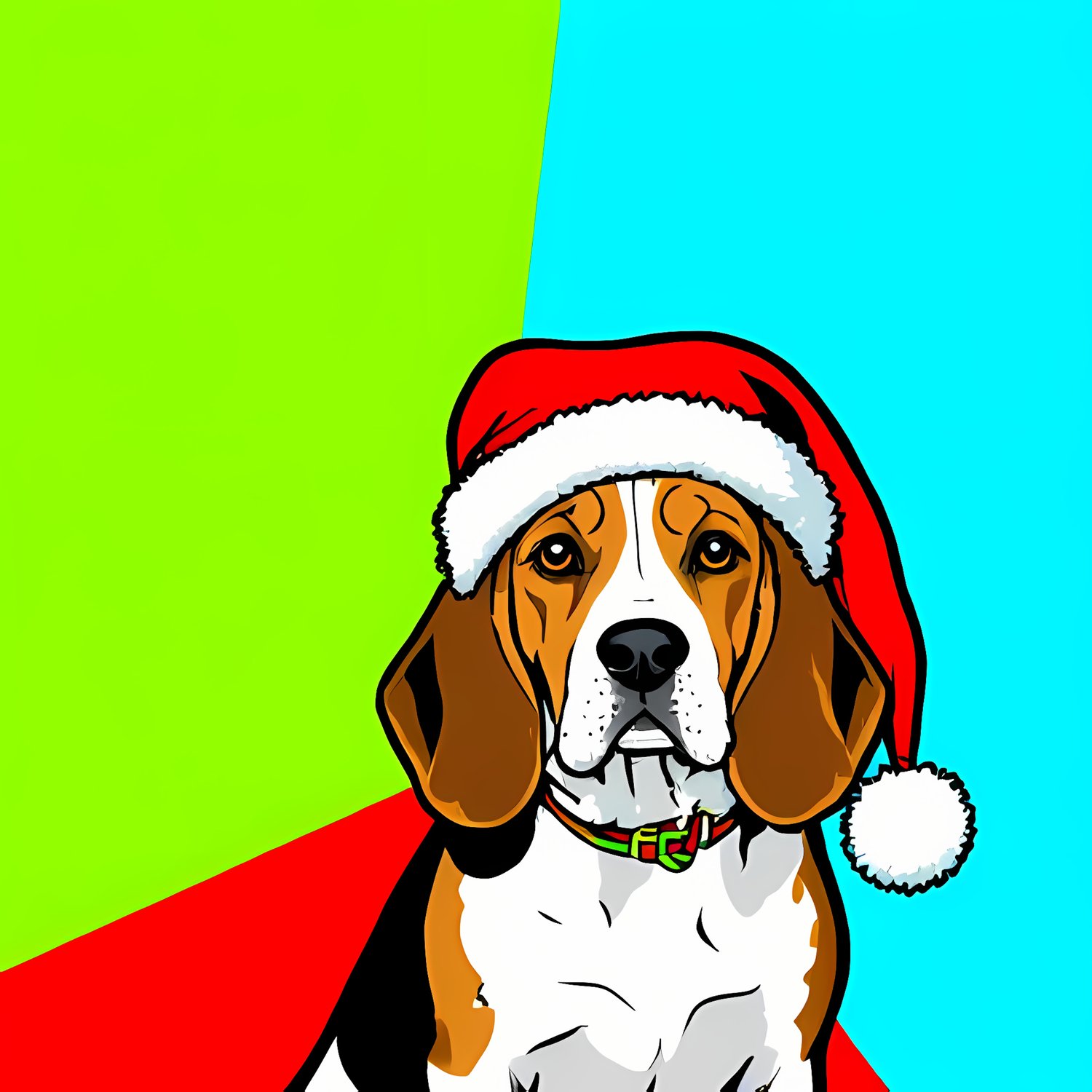 🐾25 Christmas Themed Beagle Dog Art | High-Resolution PNGs in Illustration, Painterly and Geometric Art Styles  📦 What’s Included:  25 Files in total High Resolution: 300 DPI for professional quality Image Sizes: From 3072 px to 4608 px 🎨 Perfect For:  Wa