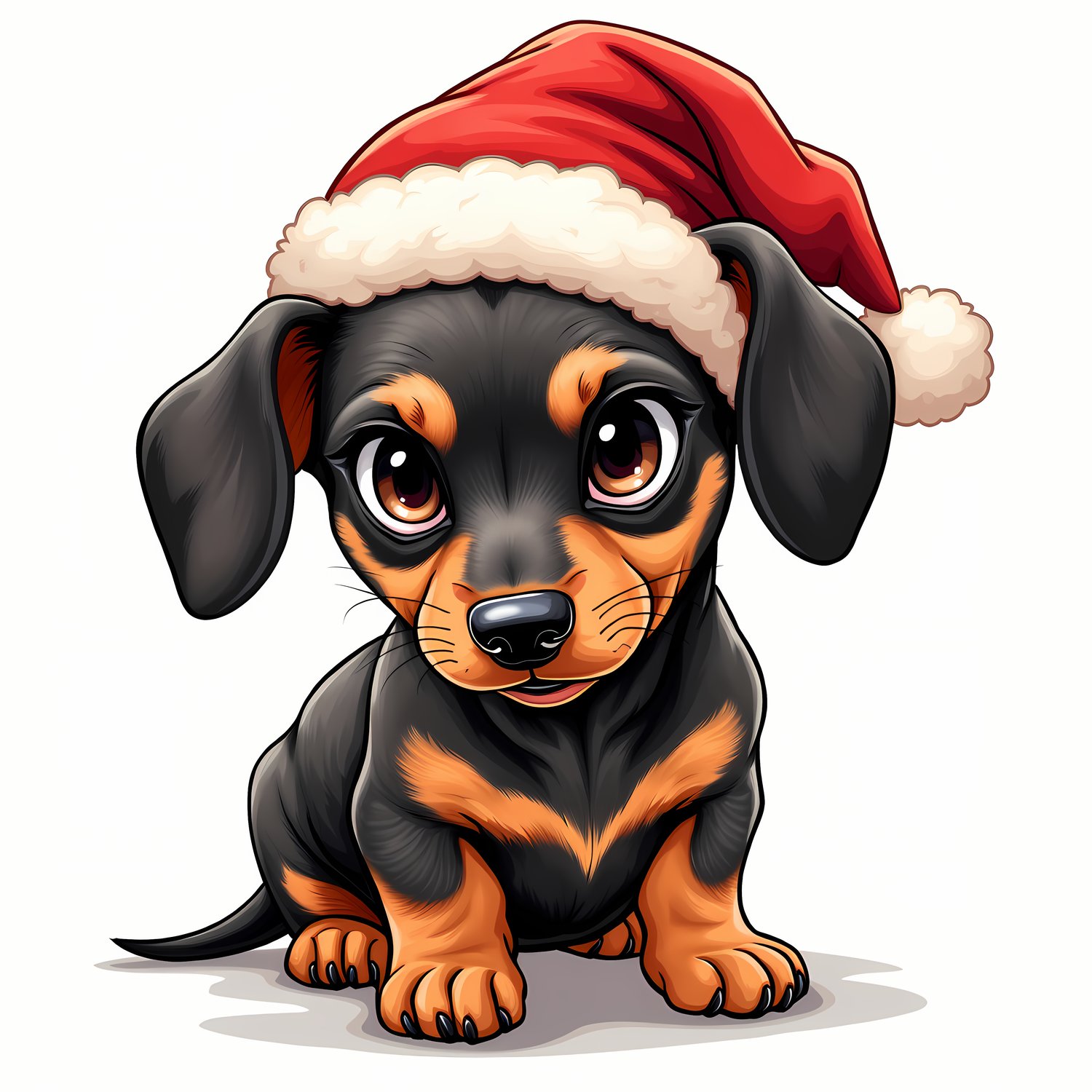 🐾40 Christmas Themed Dachshund Art | High-Resolution PNGs in Illustrated Painterly and Vector Art Styles  📦 What’s Included:  40 Files in total High Resolution: 300 DPI for professional quality Image Sizes: From 6144 px 🎨 Perfect For:  Wall Art & Décor Cu