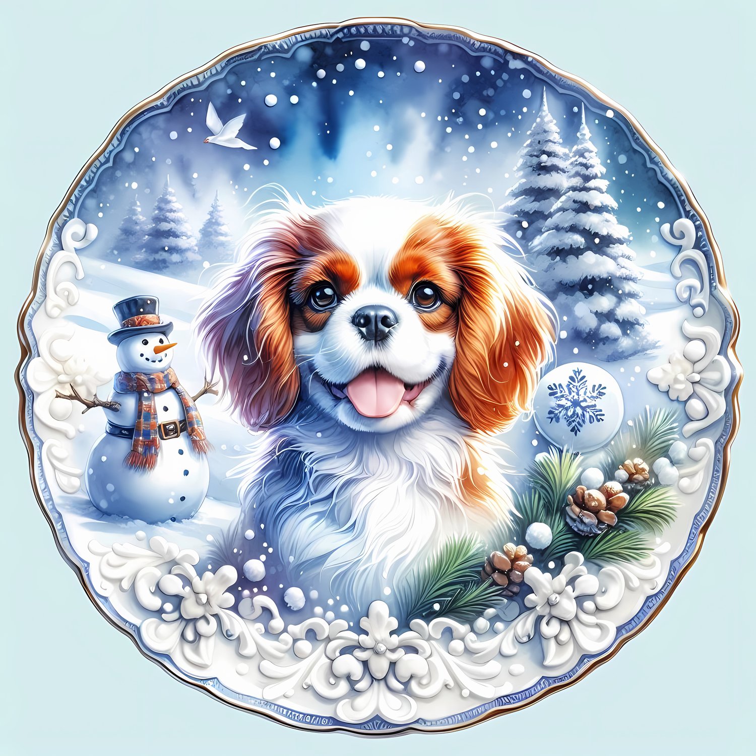 🐾23 Christmas Themed Cavalier King Charles Spaniel Art | High-Resolution PNGs in Illustration, Pop Art, Whimsical, Silhouette Art Styles  📦 What’s Included:  23 Files in total High Resolution: 300 DPI for professional quality Image Sizes: From 3072 px to
