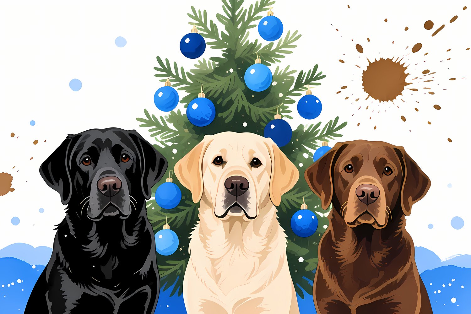 🐾30 Christmas Themed Labrador Dog Art | High-Resolution PNGs in Illustration, Painterly, Pop Art, Silhouette Art Styles  📦 What’s Included:  30 Files in total High Resolution: 300 DPI for professional quality Image Sizes: From 3072 px to 6144 px 🎨 Perfect
