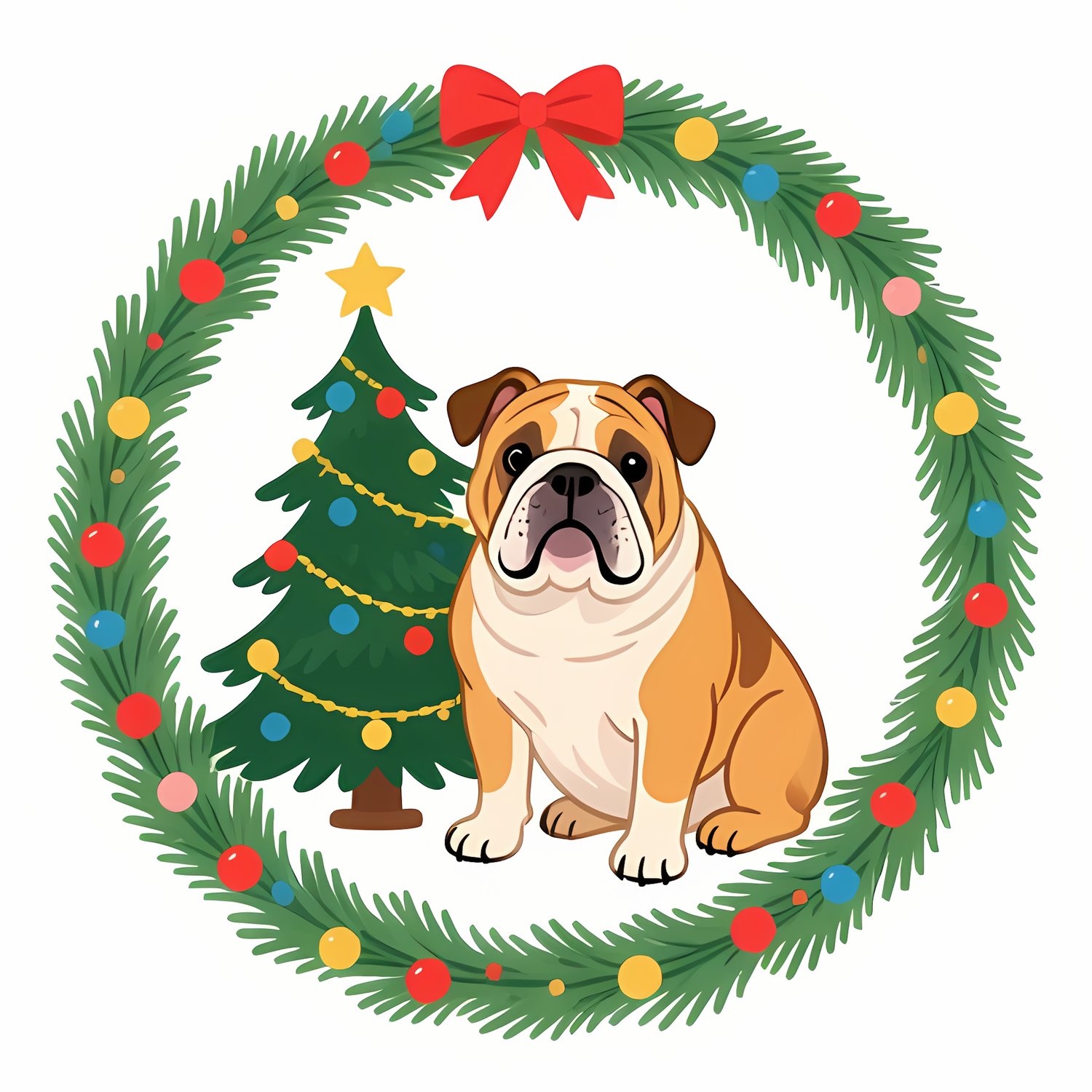 🐾20 Christmas Themed Bulldog Art | High-Resolution PNGs in Illustration, Painterly, Geometric and Pop Art Styles  📦 What’s Included:  20 Files in total High Resolution: 300 DPI for professional quality Image Sizes: From 3072 px to 4608 px 🎨 Perfect For: