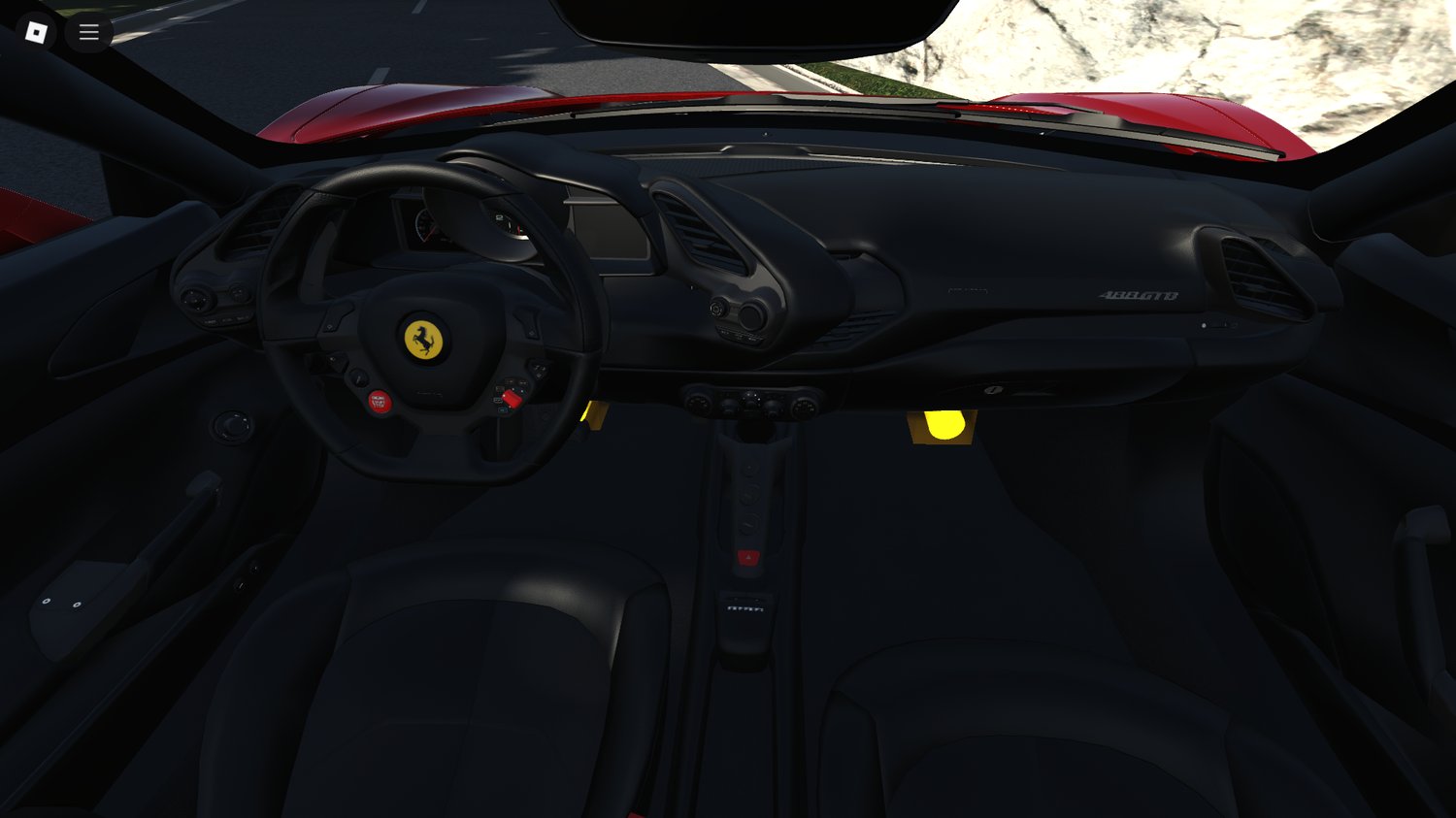 Rear close-up with Ferrari detailing