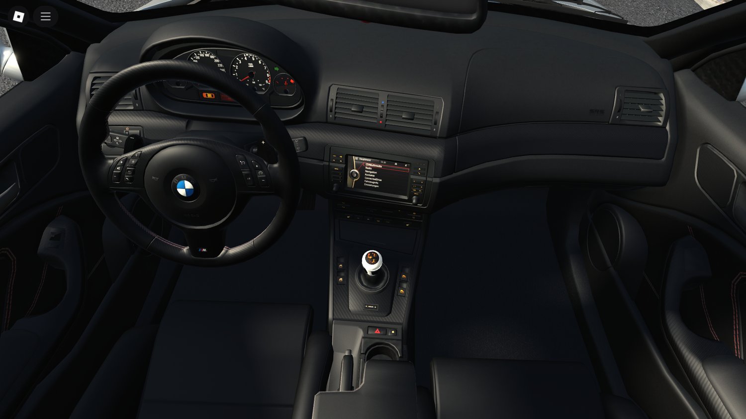 M3 E46 racing on a Roblox track