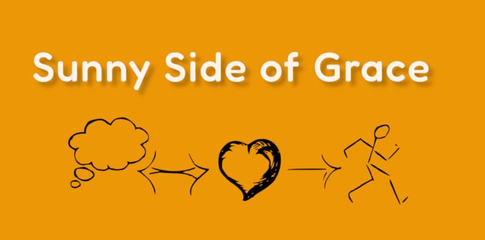 blog logo in honey background