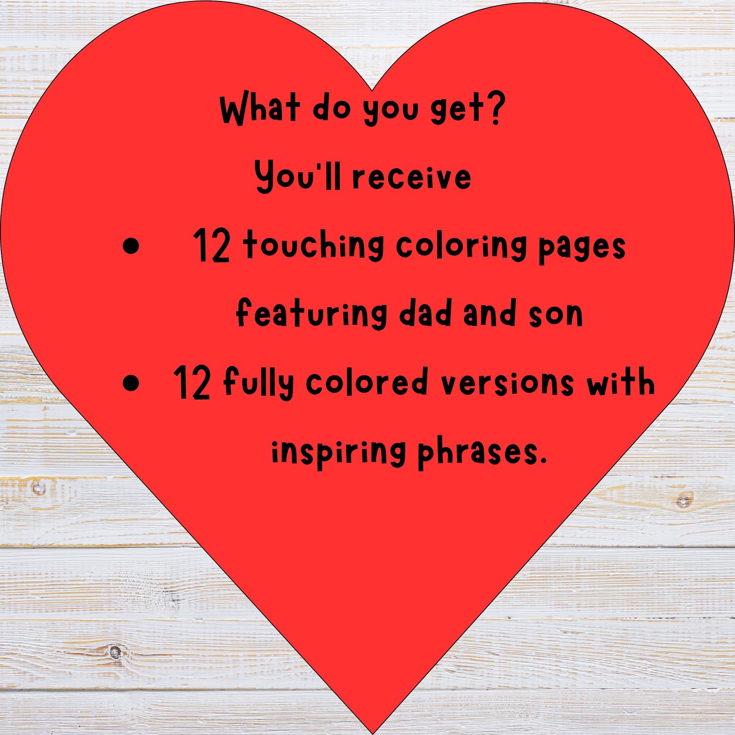 What’s included: 12 dad-and-son coloring pages plus 12 fully colored versions with inspiring phrases—printable PDF.
