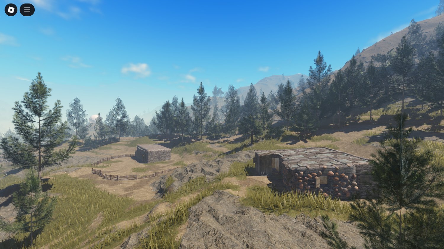 Roleplay squad moving through mountain paths