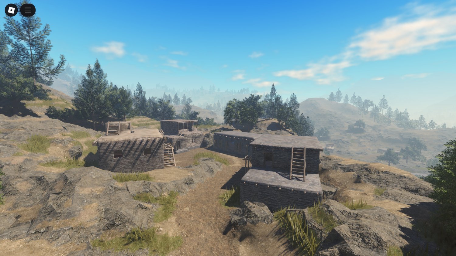 Showcase of warzone environment with players