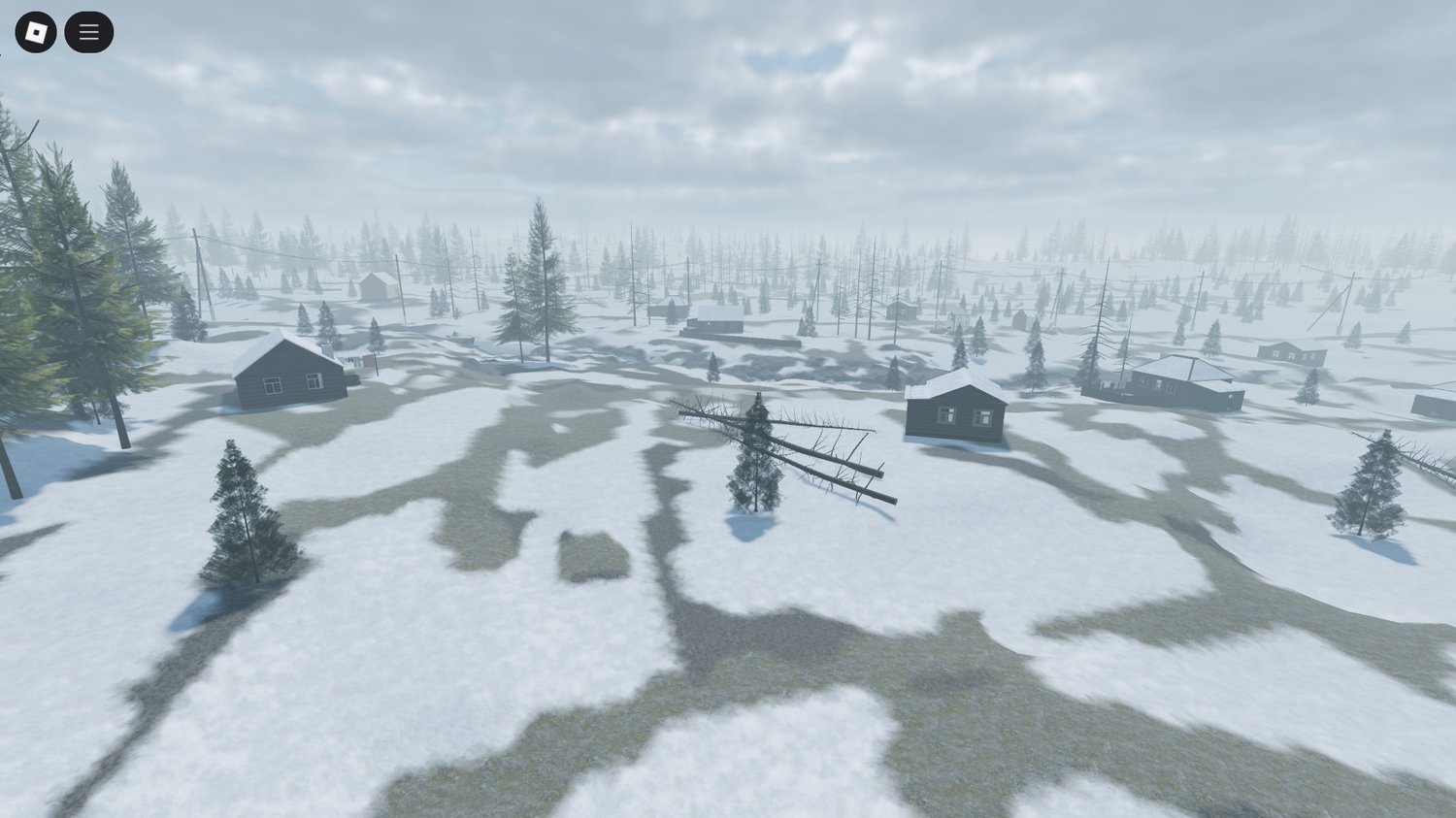 Roleplay scene with players in winter combat