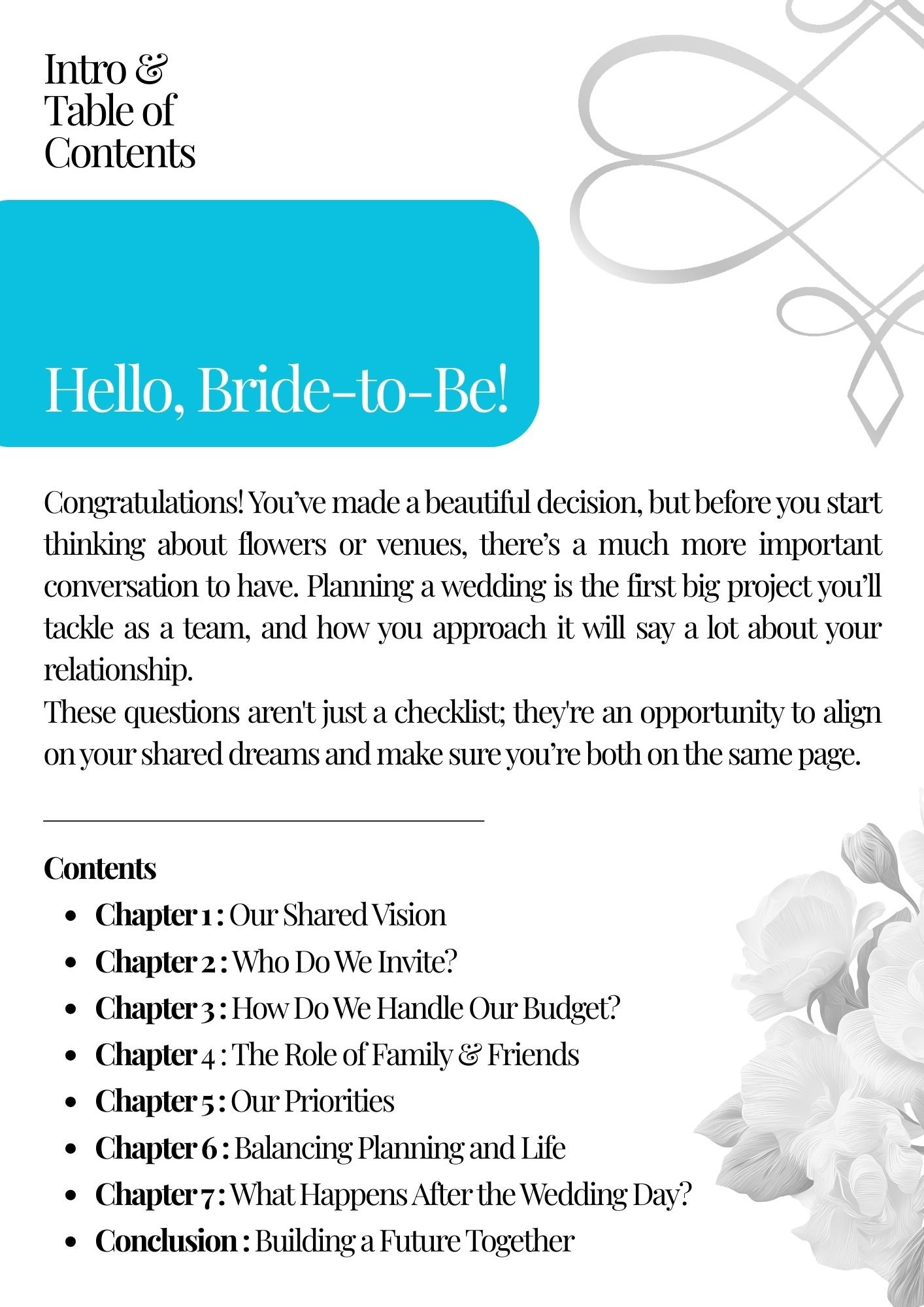 Before You Say I Do 7 Questions to Ask Your Partner Before Wedding Planning Organizer, bridal reference, wedding tips