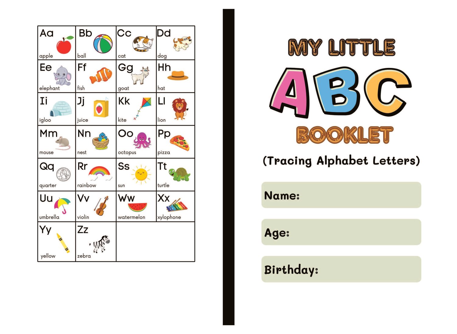 ABC Tracing Booklet