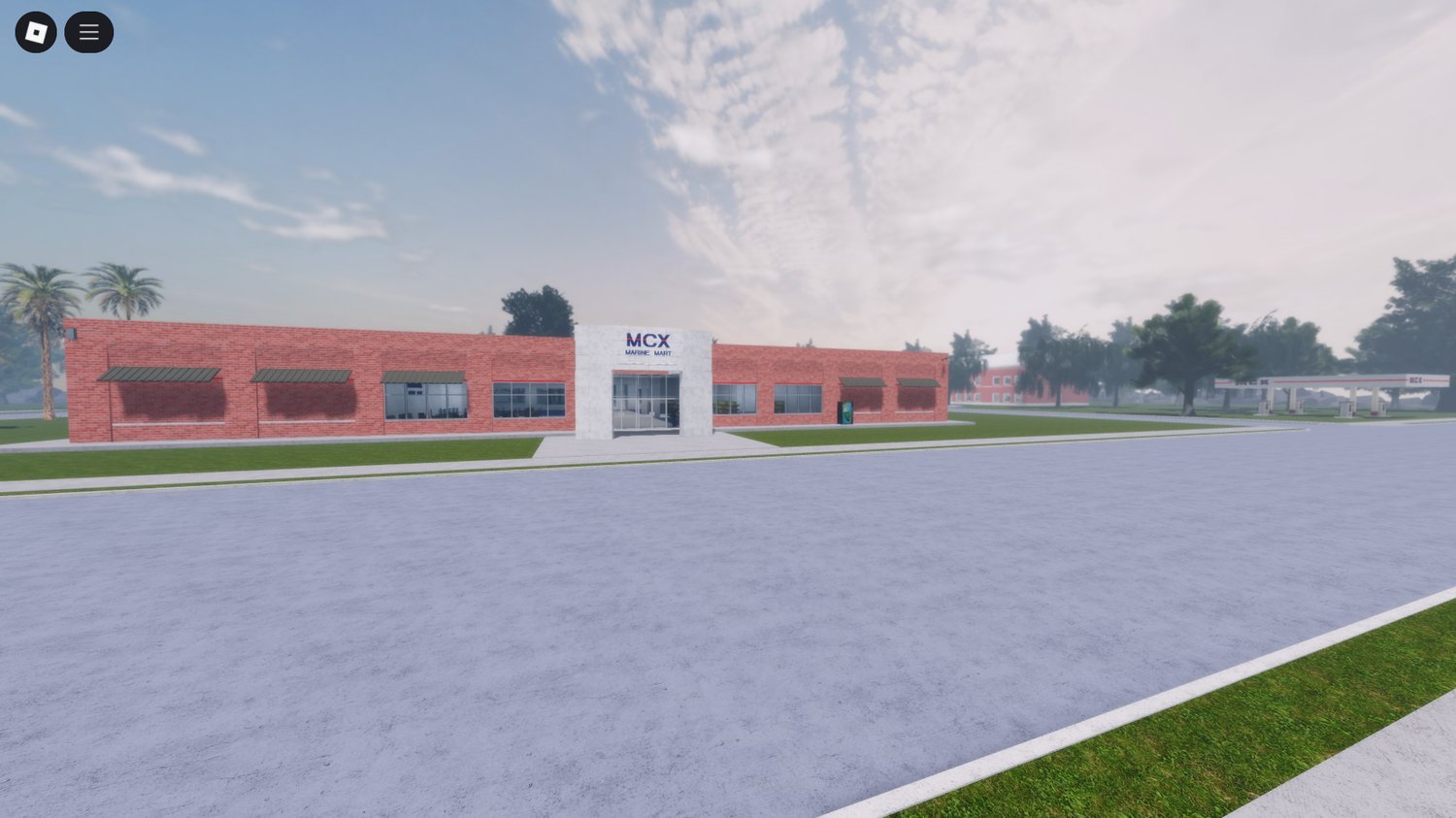 Players training and roleplaying within the base