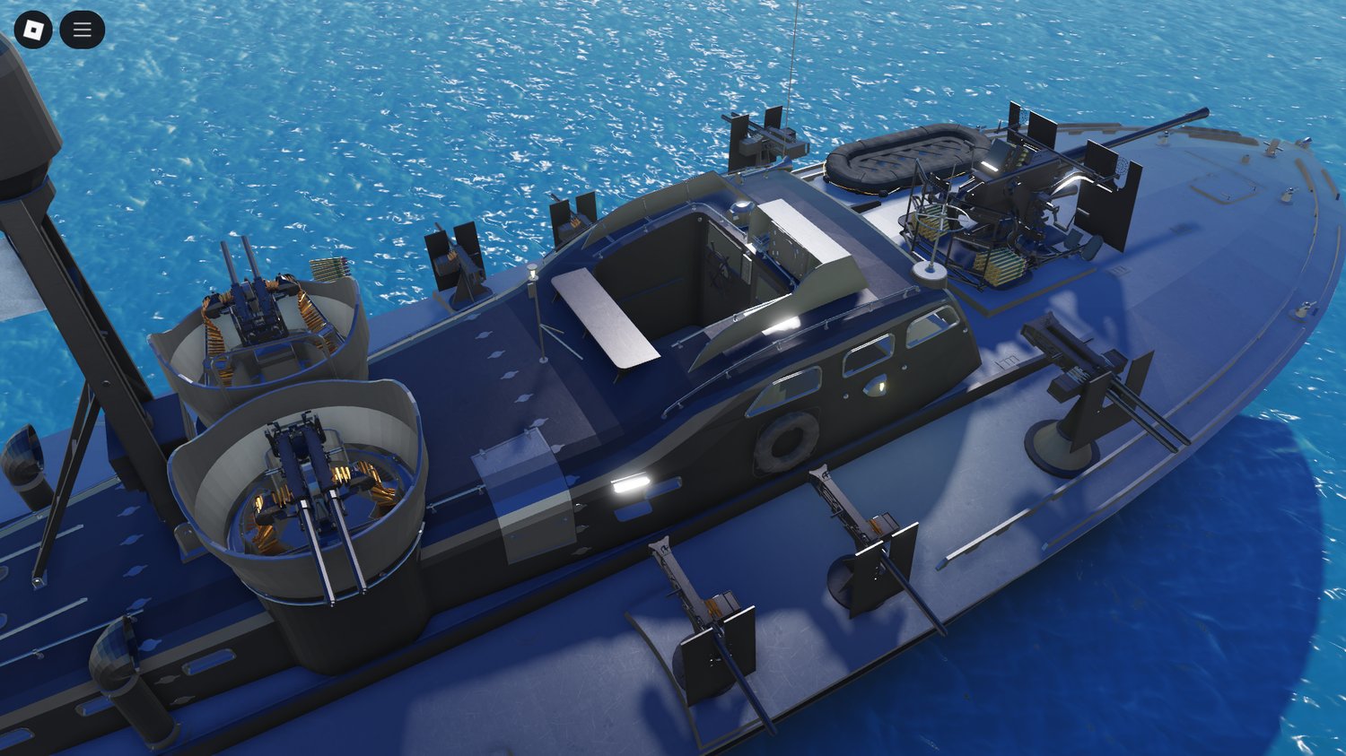Detailed deck design of PT-59 Boat