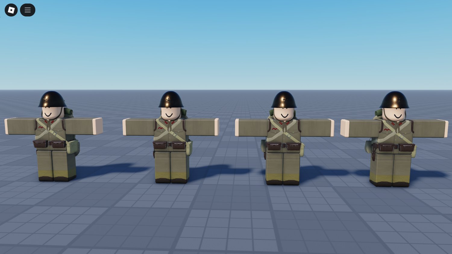 Sword and belt accessories displayed in Roblox view