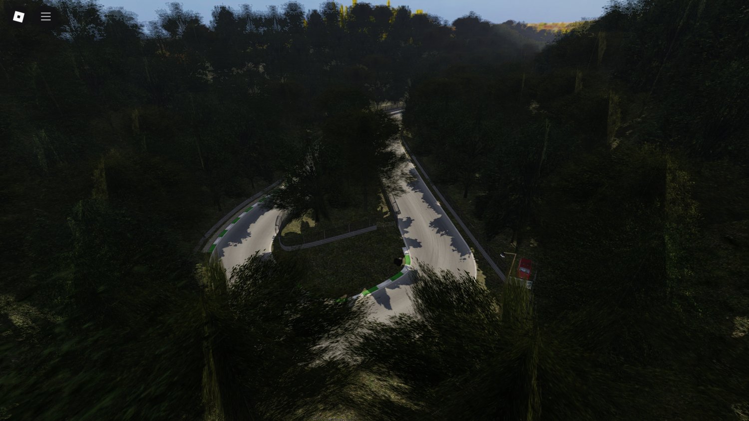 Detailed curve section designed for drifting in Roblox