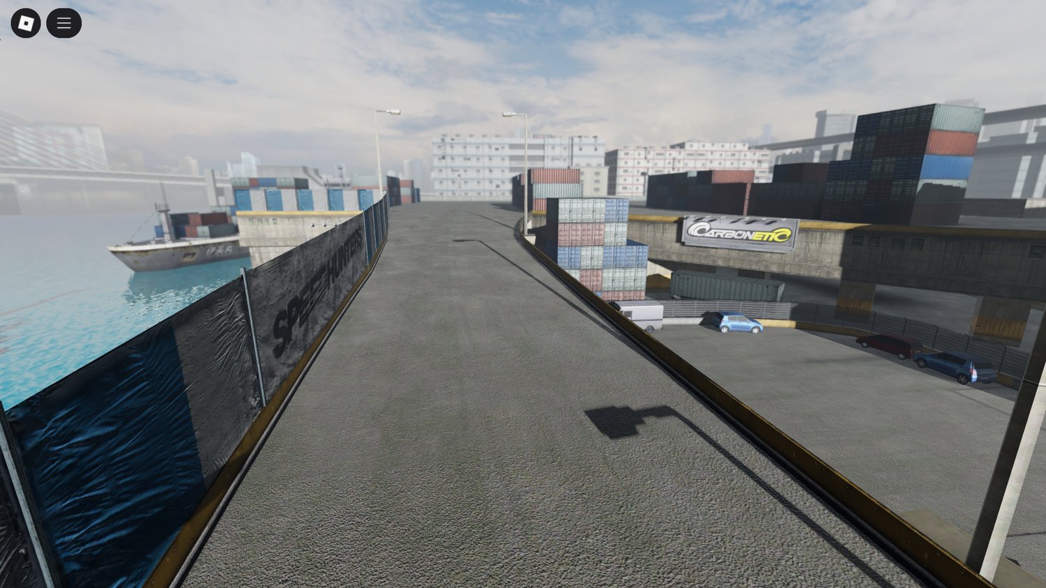 Long straight section for top-speed runs