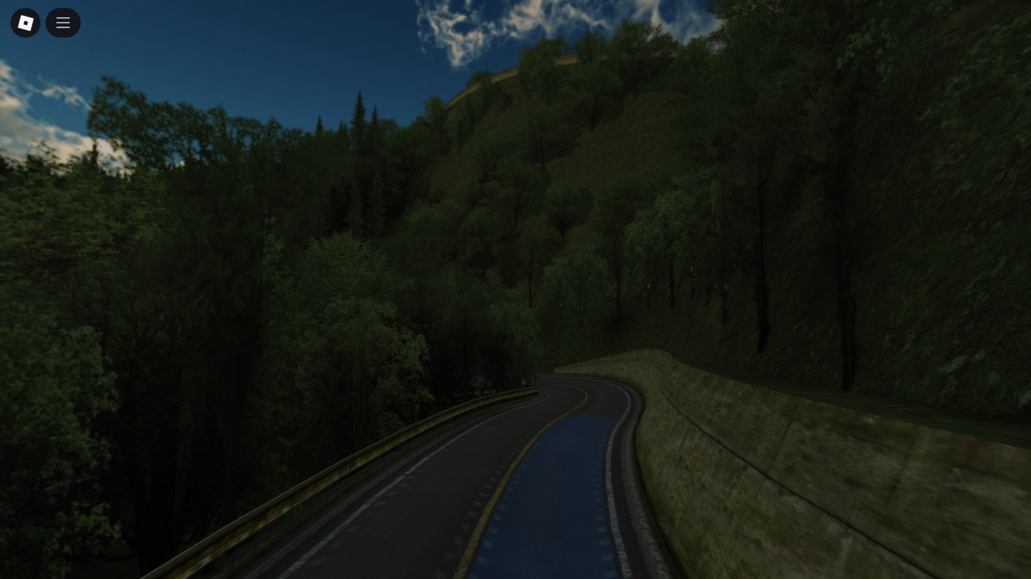 Close-up of a scripted car driving on a hill path