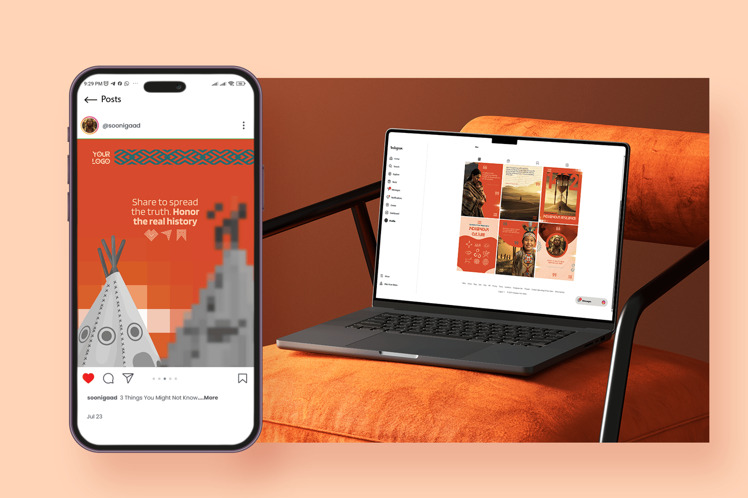 Social Media Template about Indigenous People