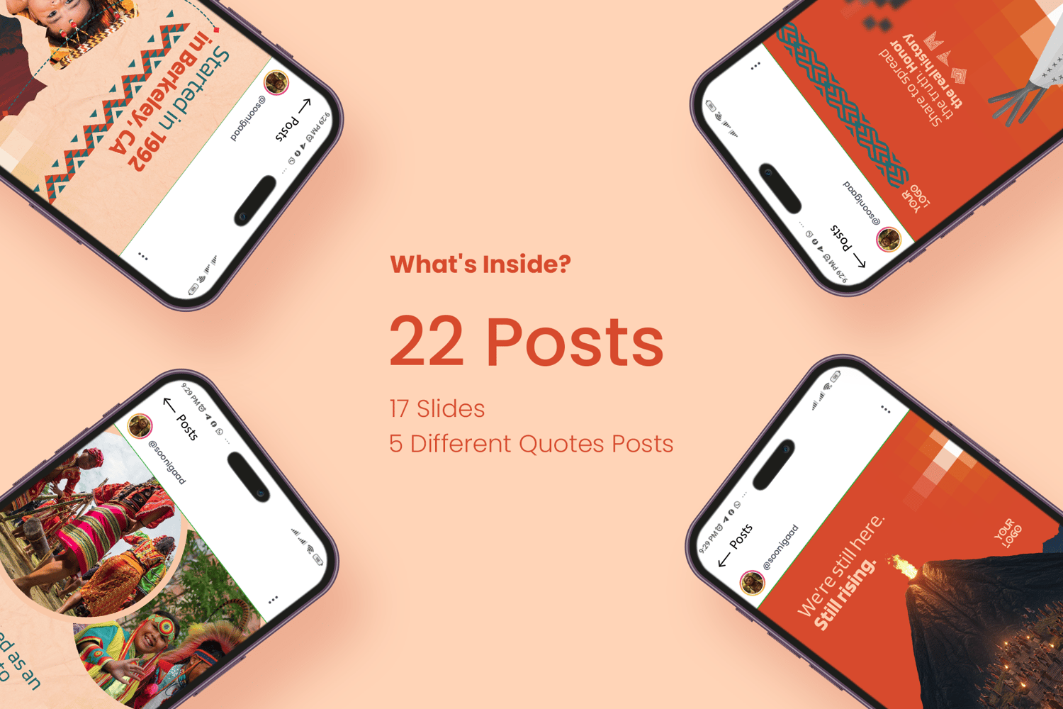 Social Media Template about Indigenous People