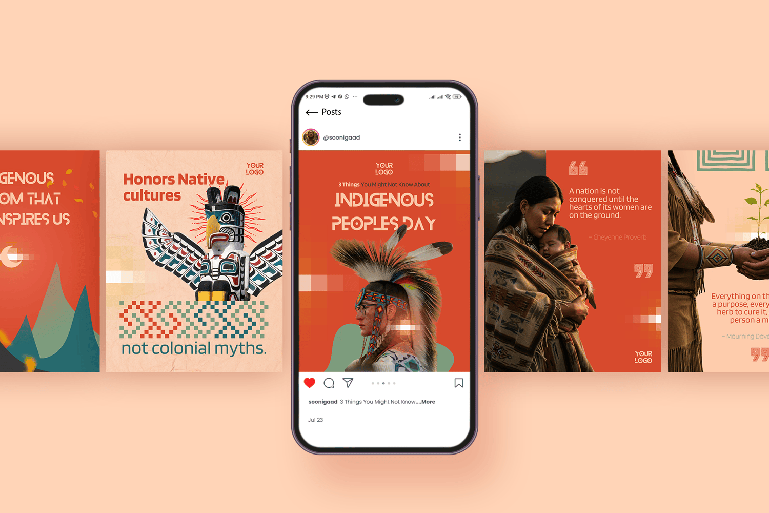 Social Media Template about Indigenous People