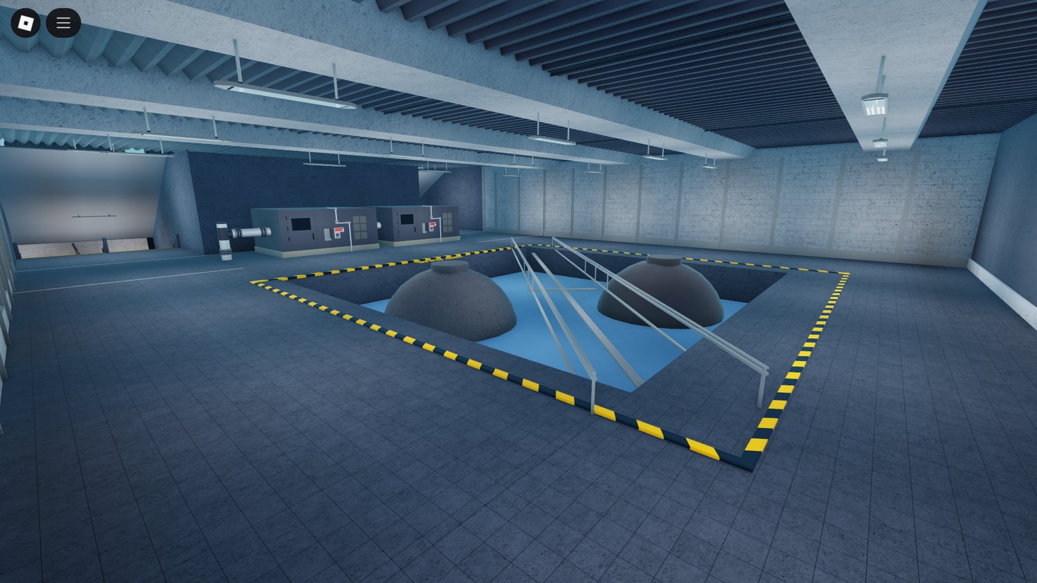 Large open secure chamber in the facility