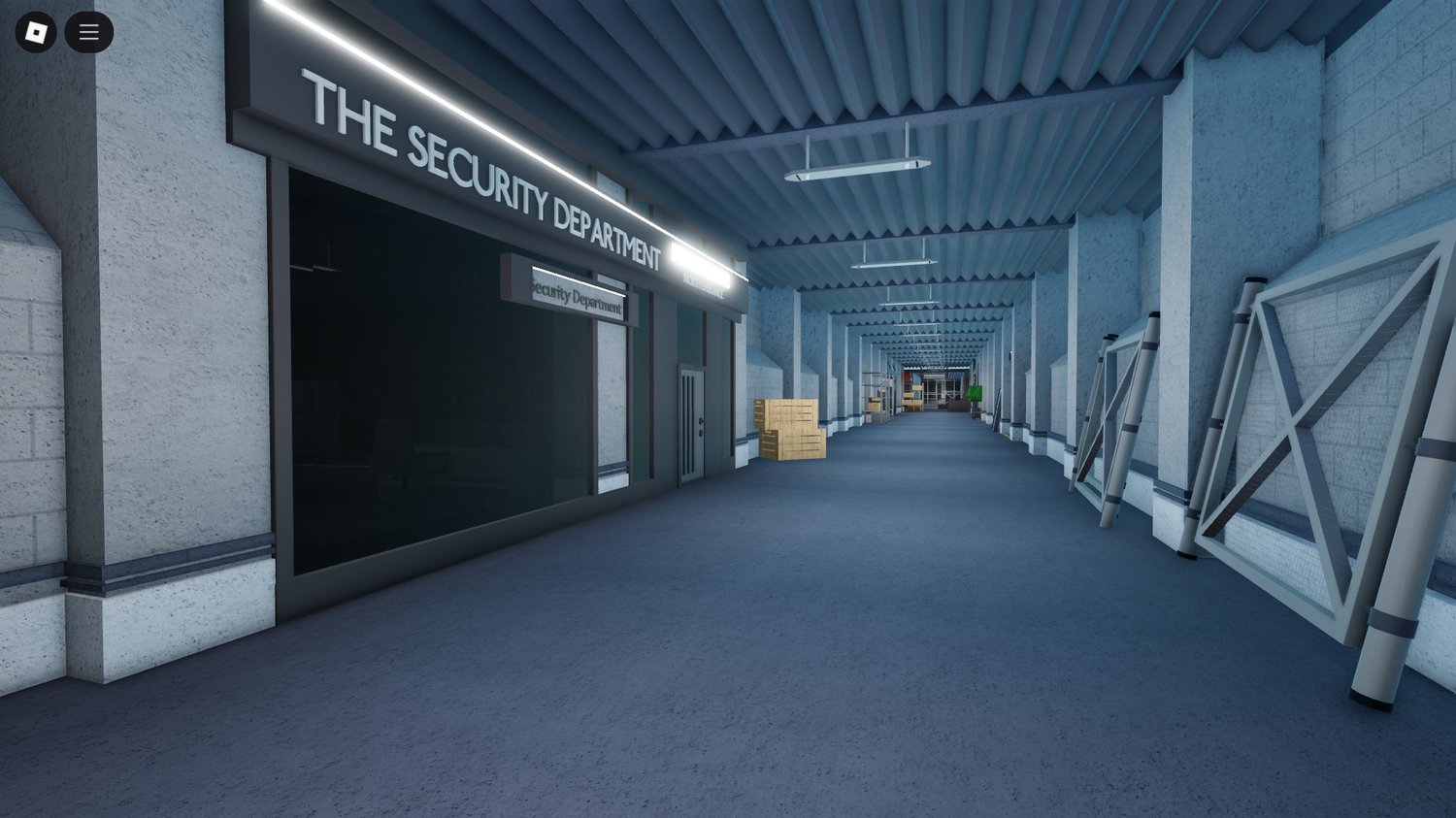 Exterior shot of the Roblox SCP Map building