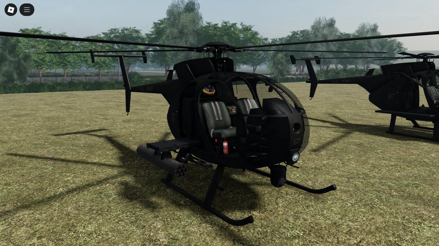 MH-6 Little Bird troop transport in Roblox