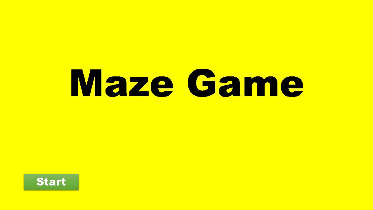 PowerPoint Assignment - Design a Maze Game