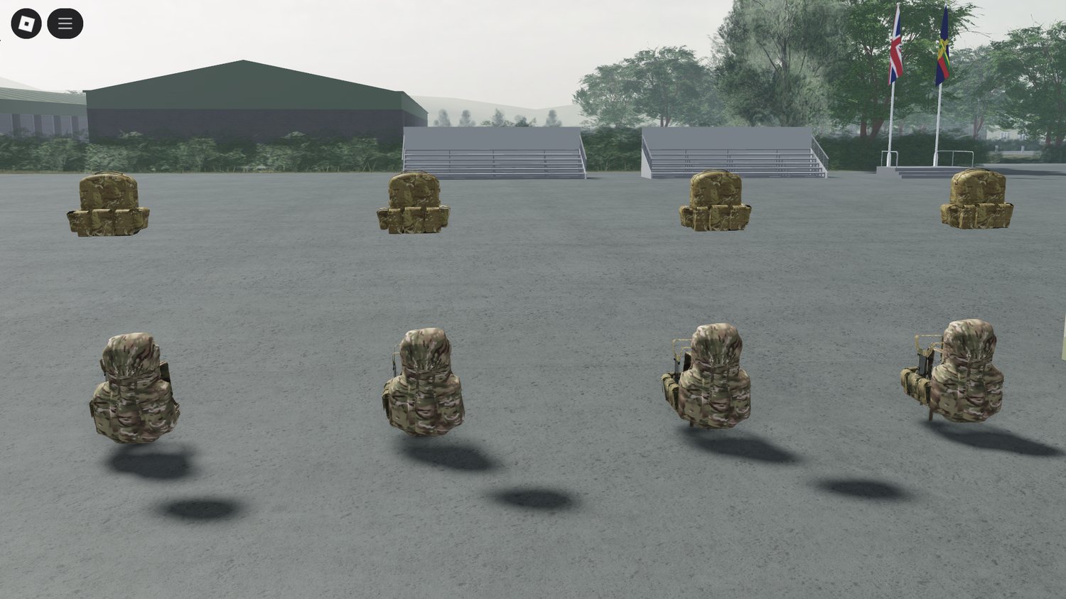 Combat gear uniform setup in Roblox