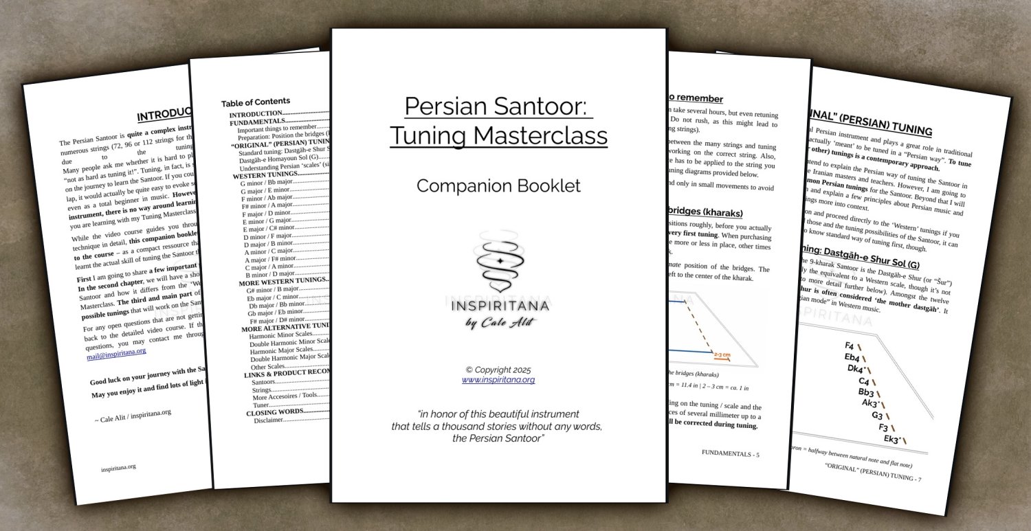 persian santoor tuning workshop: ebook with detailed diagrams and information