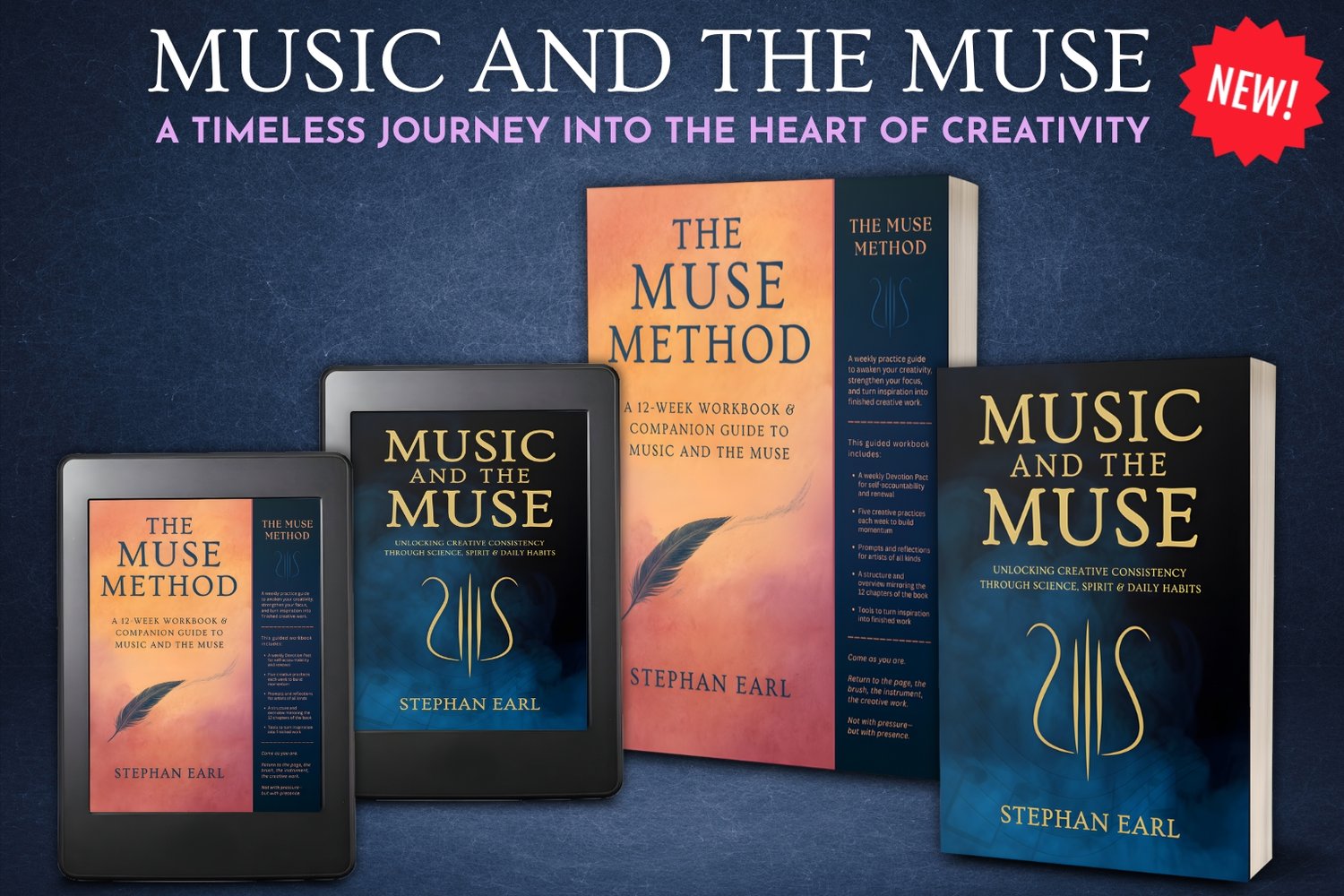 Introducing: Music and the Muse: Unlocking Creative Consistency through Science, Spirit, and Daily Habits - Written by Stephan Earl