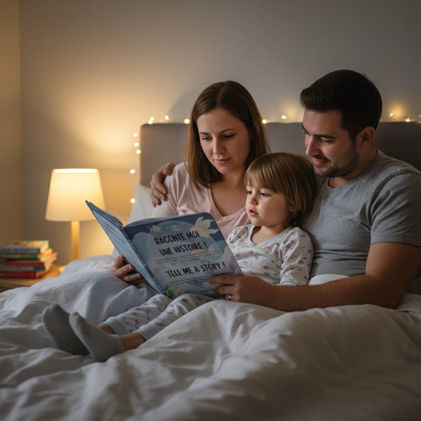 Tell me a story , bilingual kids storybook