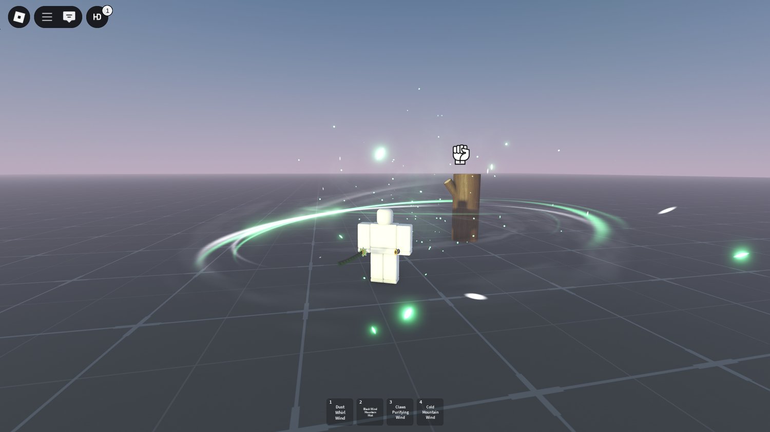 Roblox Wind Breathing character full view