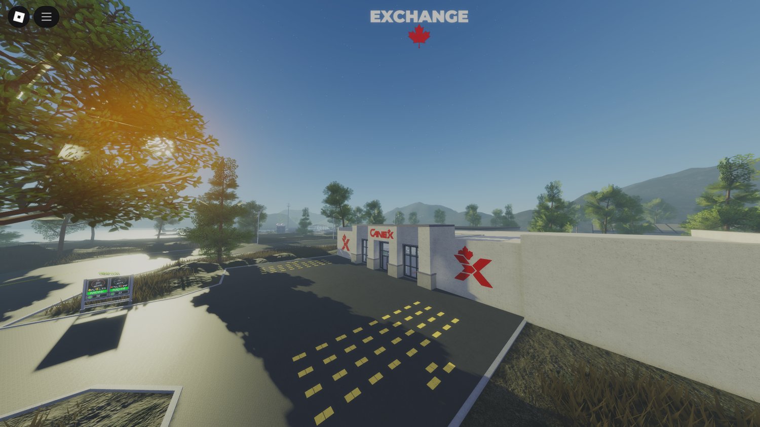 Roblox classroom inside Canadian Army Academy for training