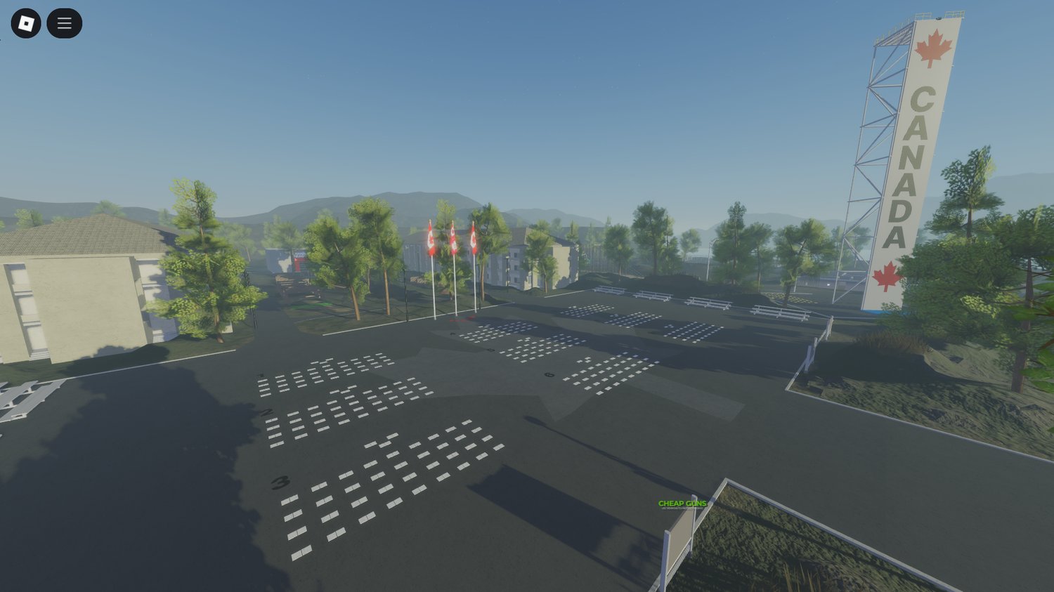 Sea area with coastal training setup in Canadian Army Academy