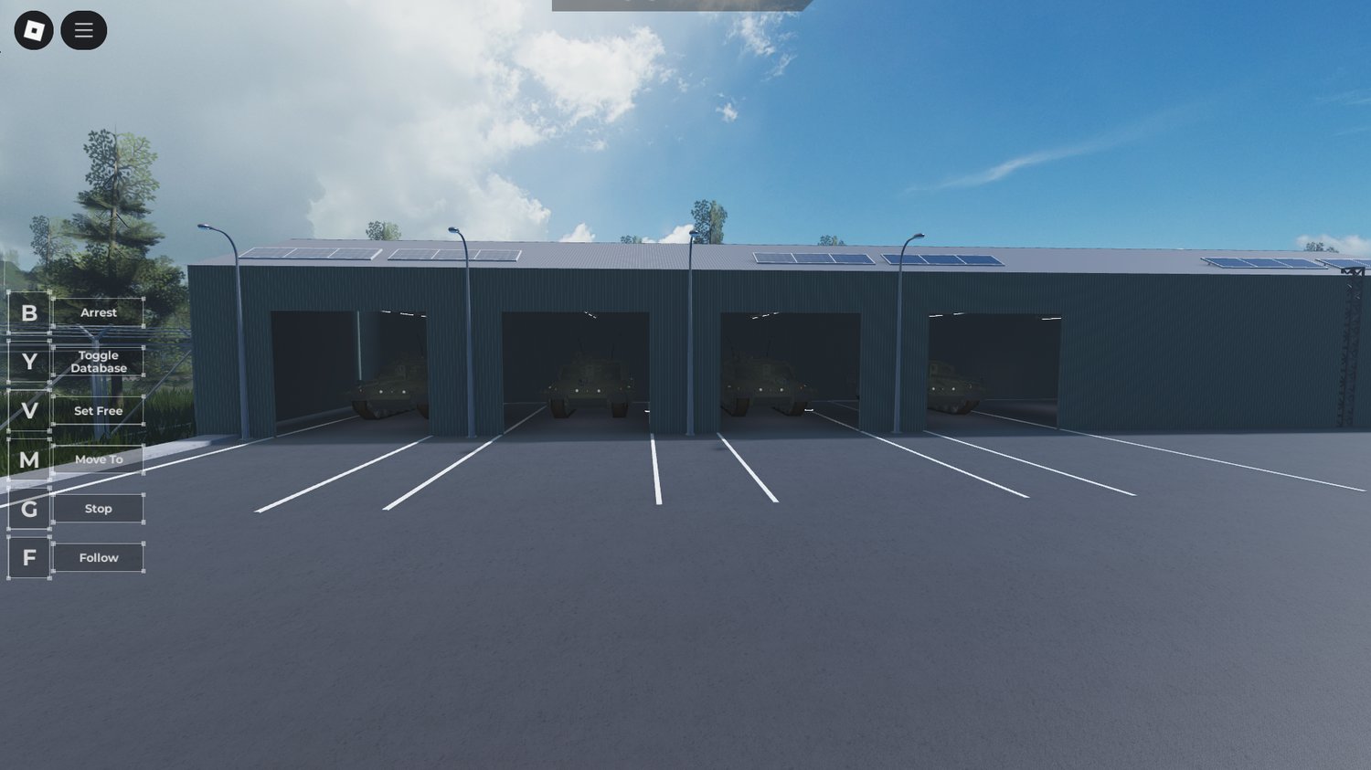Mess hall and recreation area for soldiers