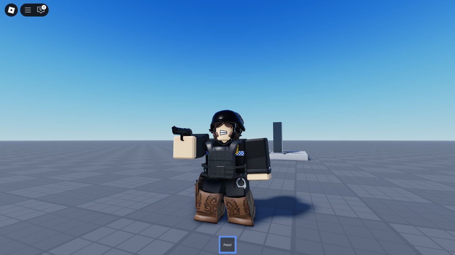 Holster system menu showing gear customization options