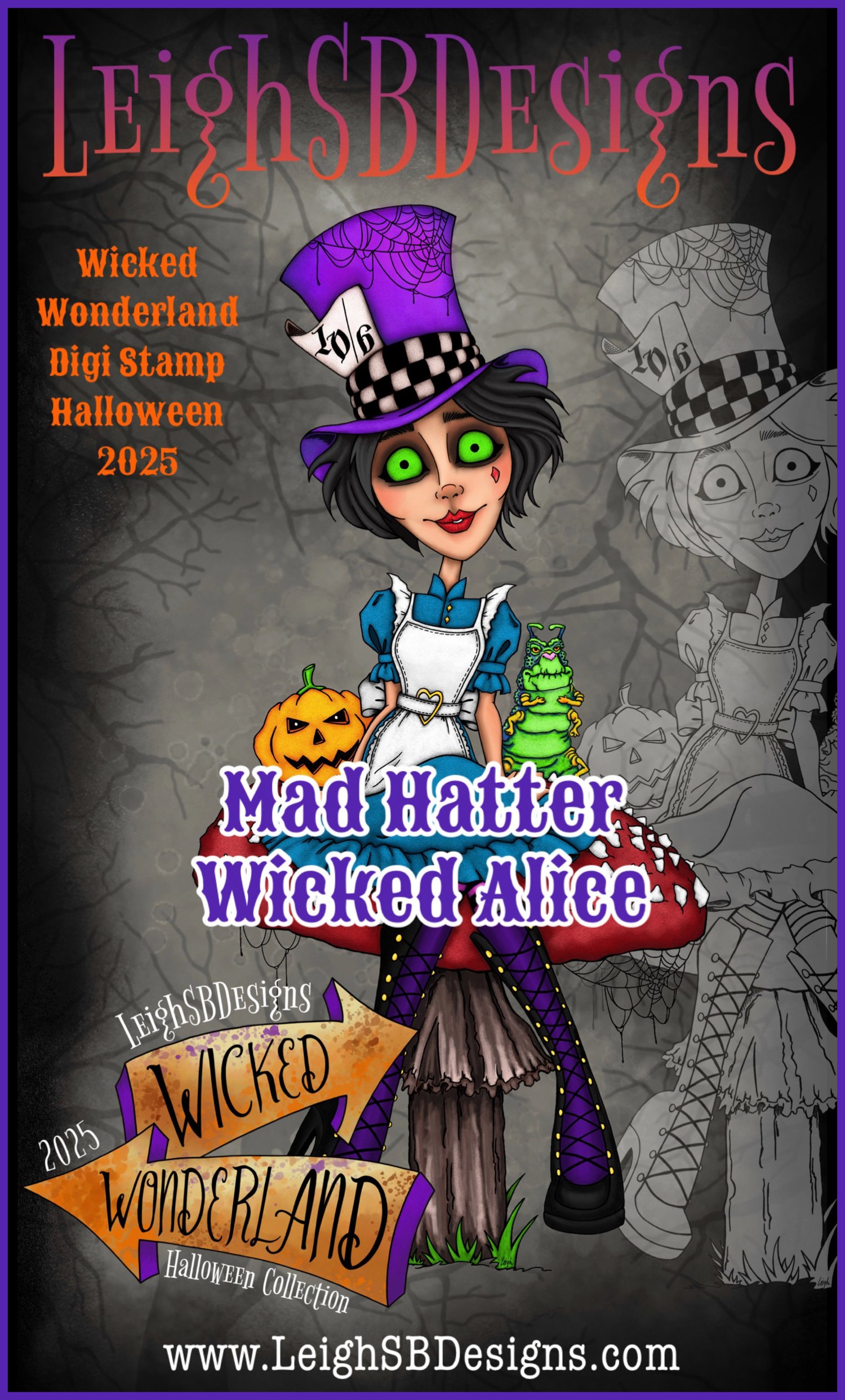 LeighSBDesigns Mad Hatter Wicked Alice