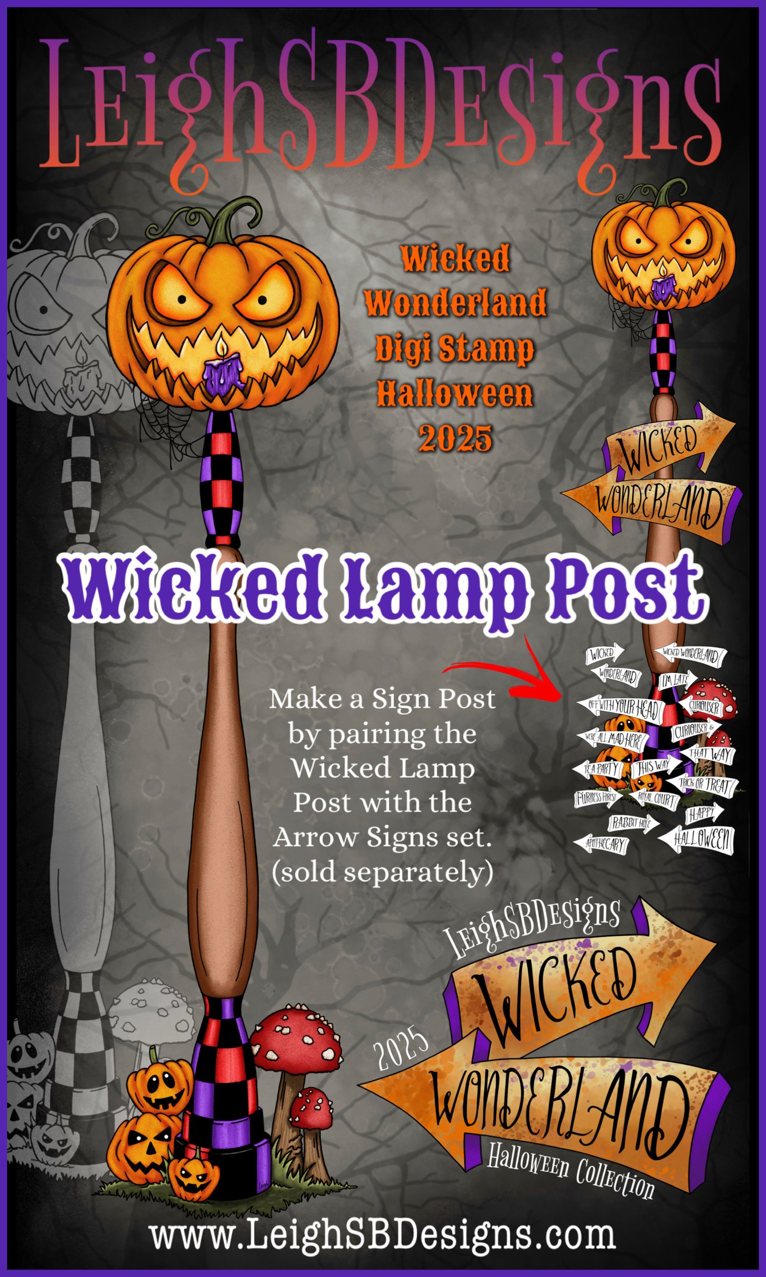 LeighSBDesigns Wicked Lamp Post
