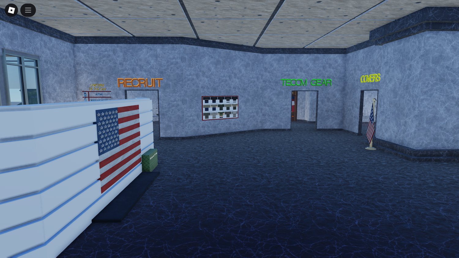 Soldiers in Roblox wearing Armed Forces Exchange outfits