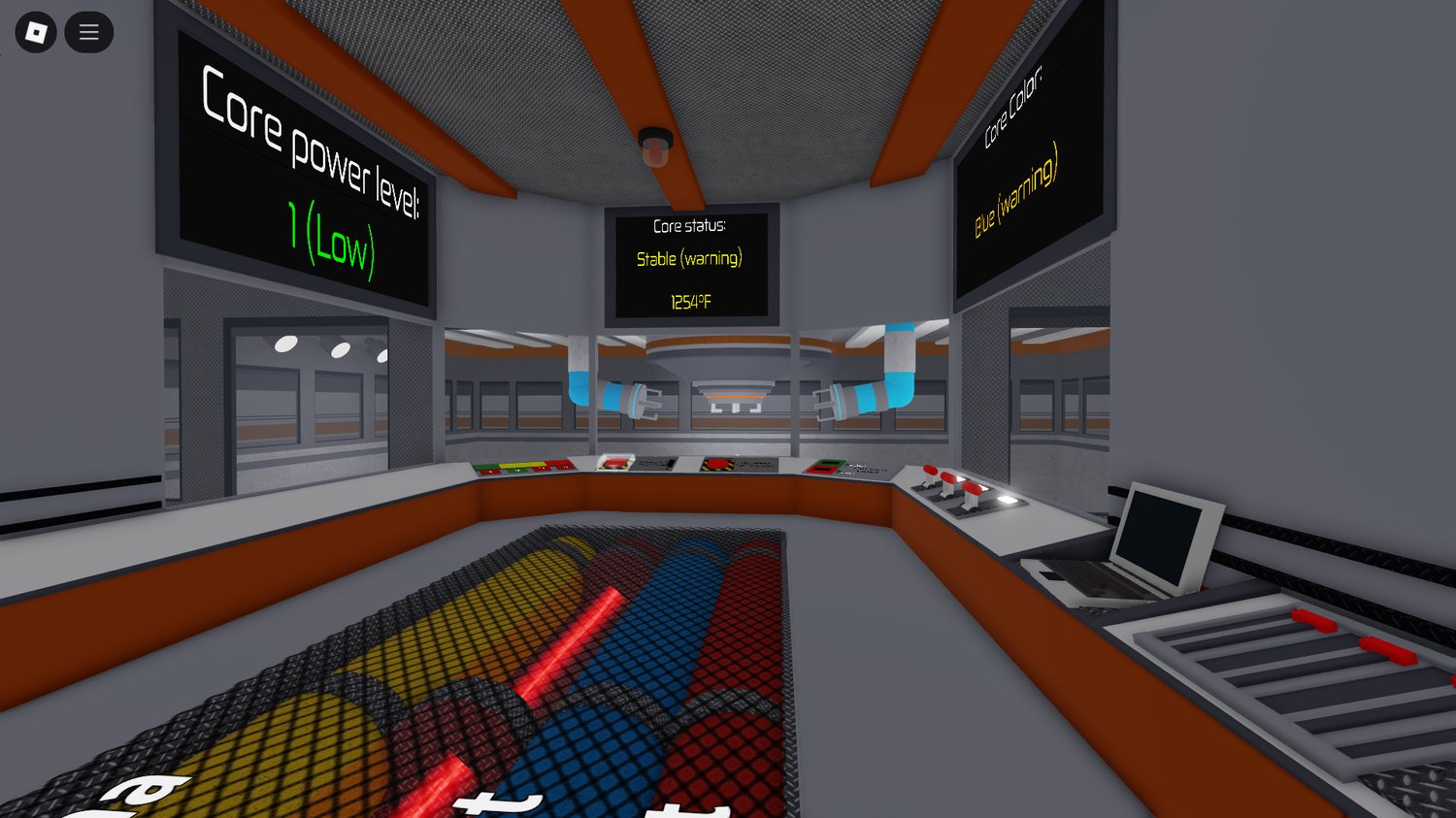 Offices, reception, and cafeteria interiors in facility