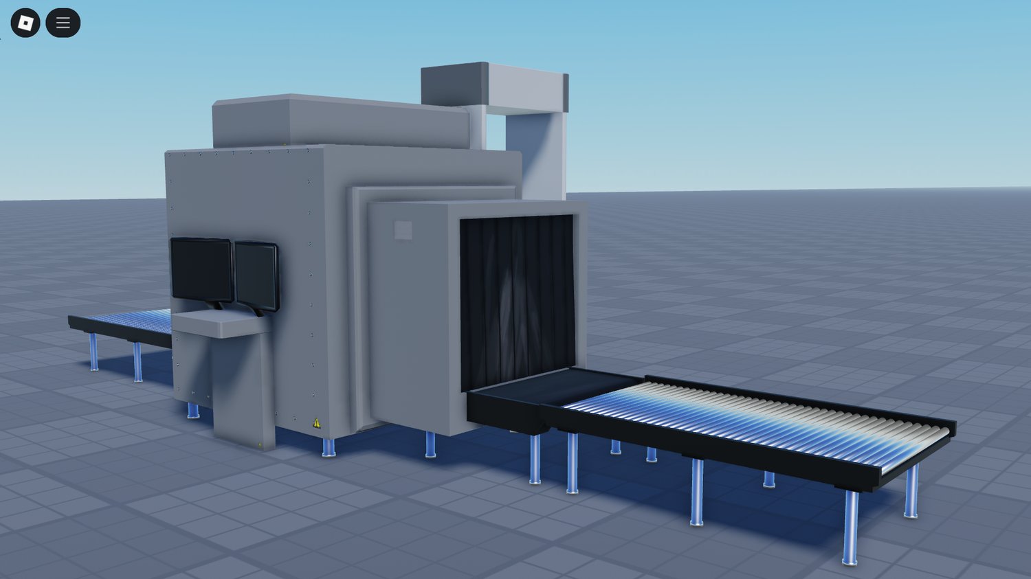 Interactive airport security checkpoint setup
