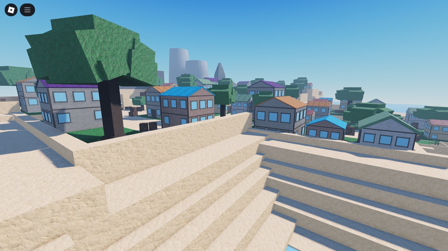 Mid Poly village scenery for inspiration