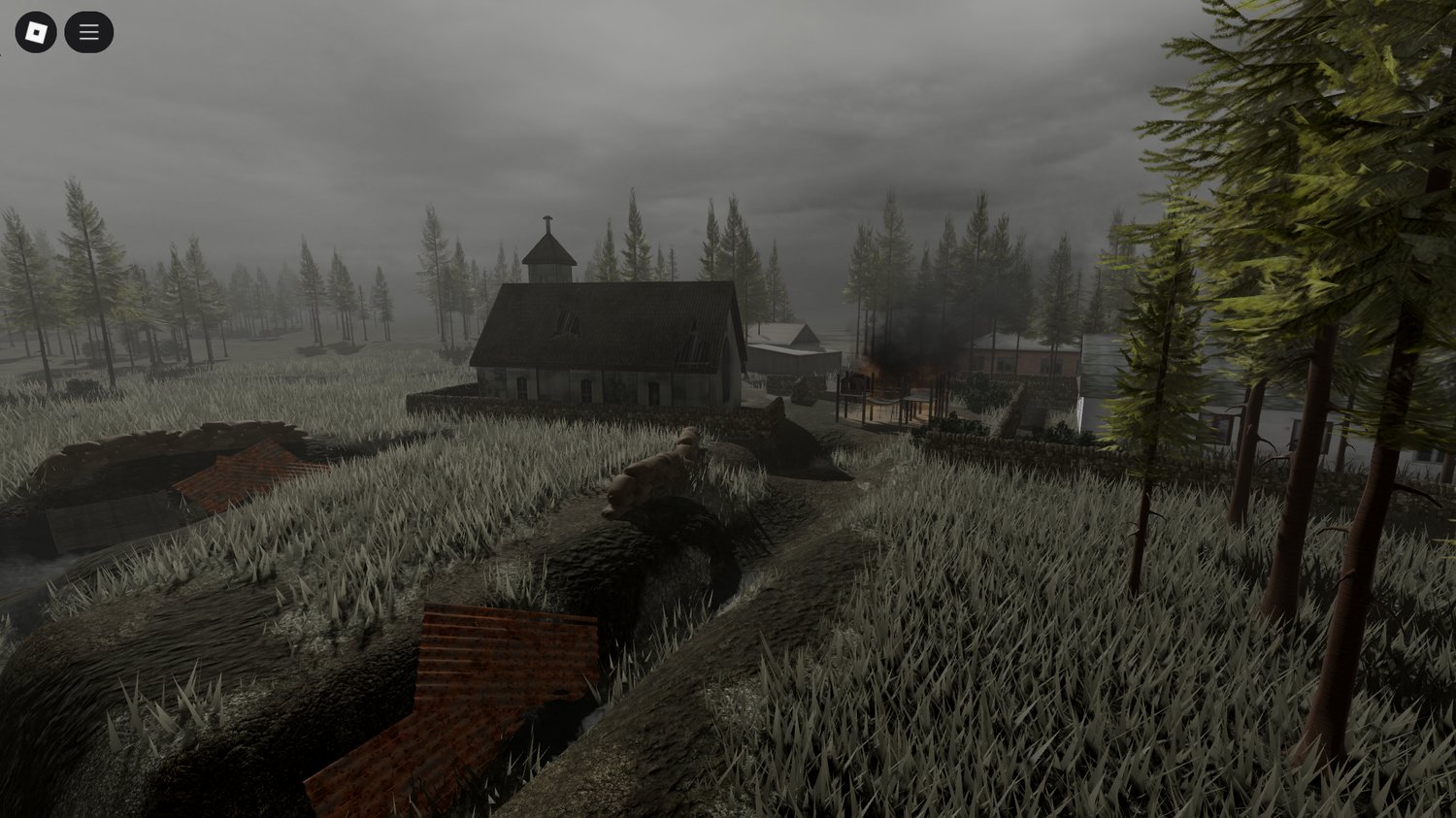 Urban street layout in Roblox Ukraine Map