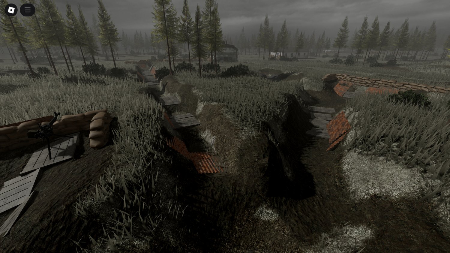 Players exploring immersive battlefield in Roblox