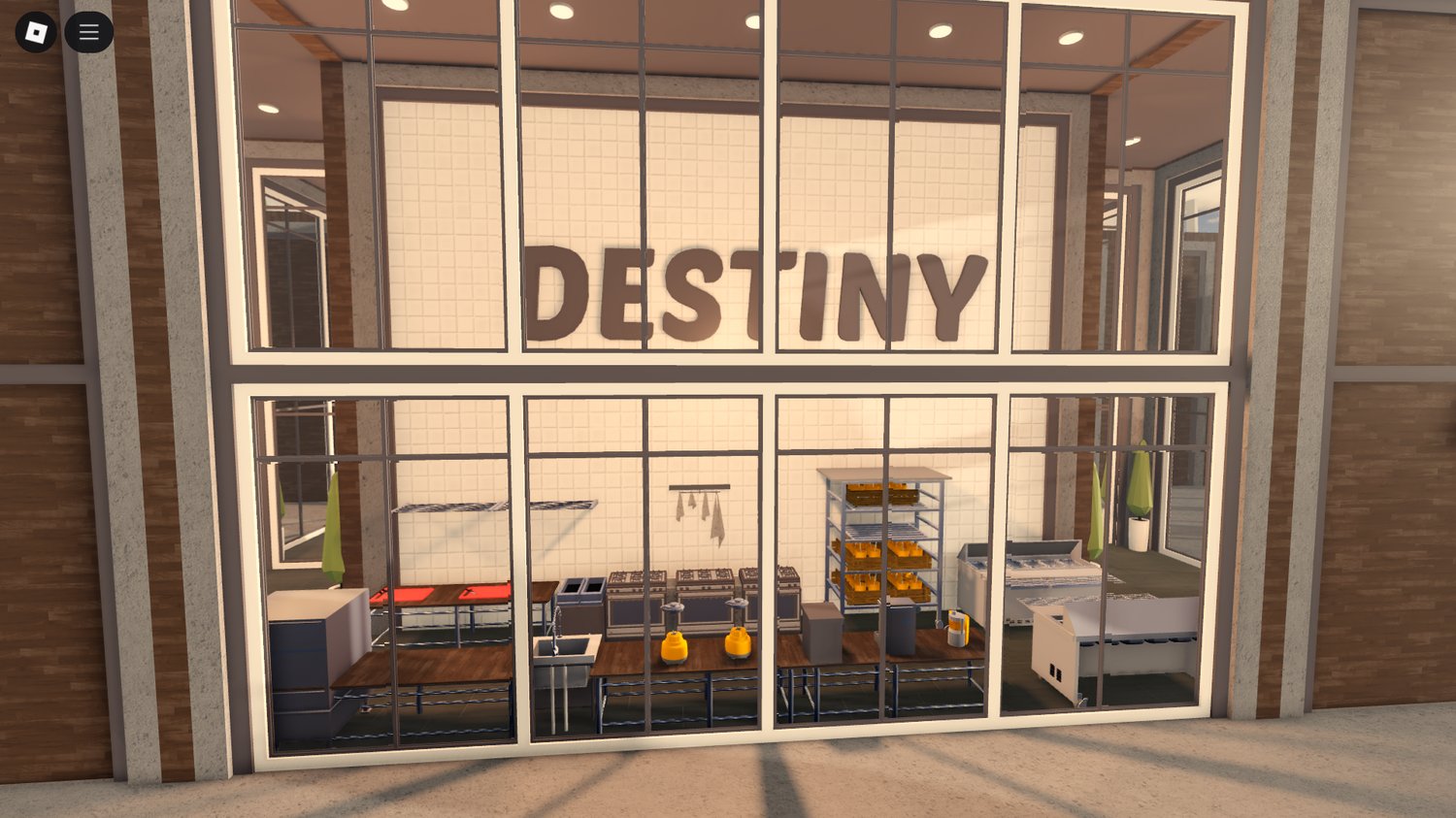 Seating area with beach vibe décor in DESTINY