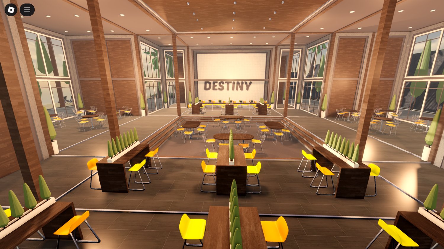 Counter and service area inside cafe restaurant