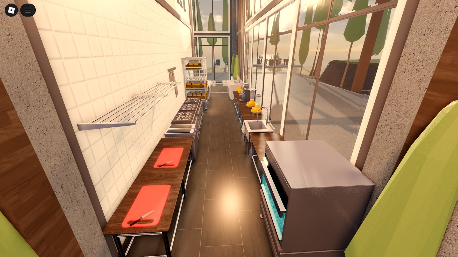 Detailed decoration and ambient design in Roblox