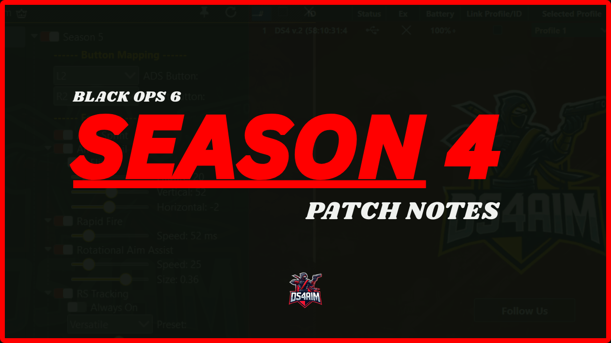 DS4 AIM - SESAON 4 PATCH NOTES